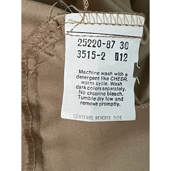 Vintage White Stag Lightweight Tan Bomber Jacket -Corduroy Shoulders -Size M - Picture 8 of 16